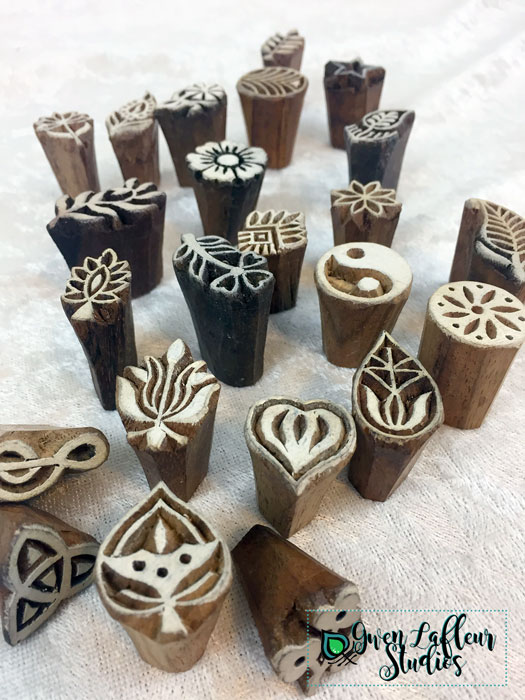 Mini Hand-Carved Woodblock Stamps (3 Styles Left)