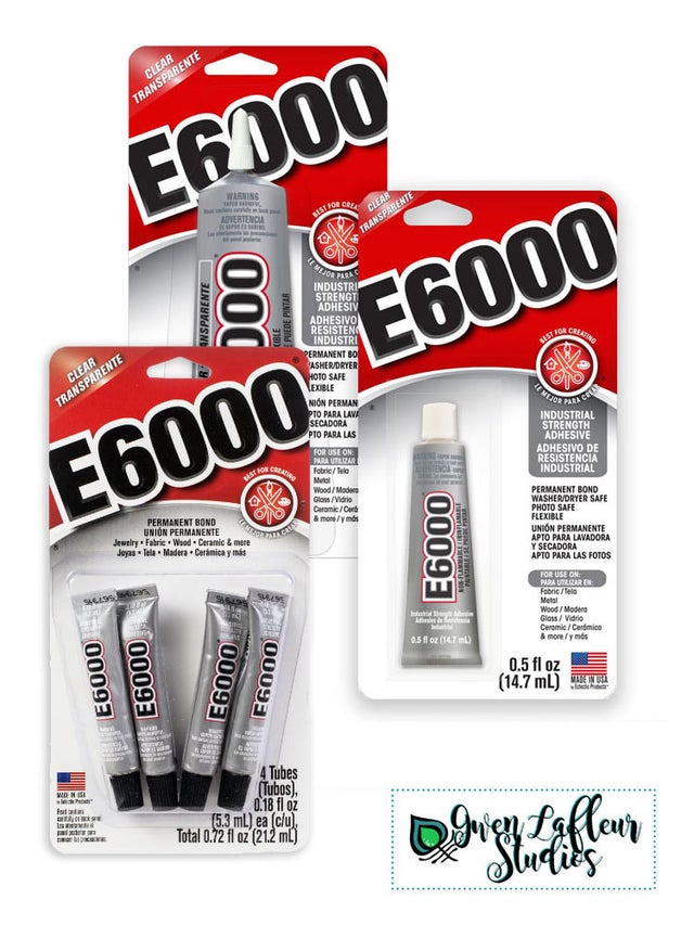 E6000 Adhesive Glue, Multi-purpose Industrial Strength, 1 Tube