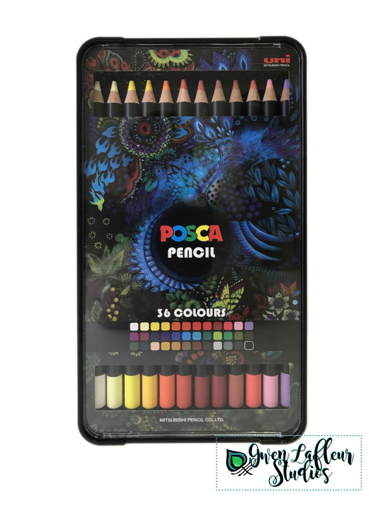 Posca Oil and Wax Art Pencils Set, 36 Prismacolor Pencils, Drawing  Supplies, Watercolor Pencils, Pencils for Adult Coloring Books for Women or  Men