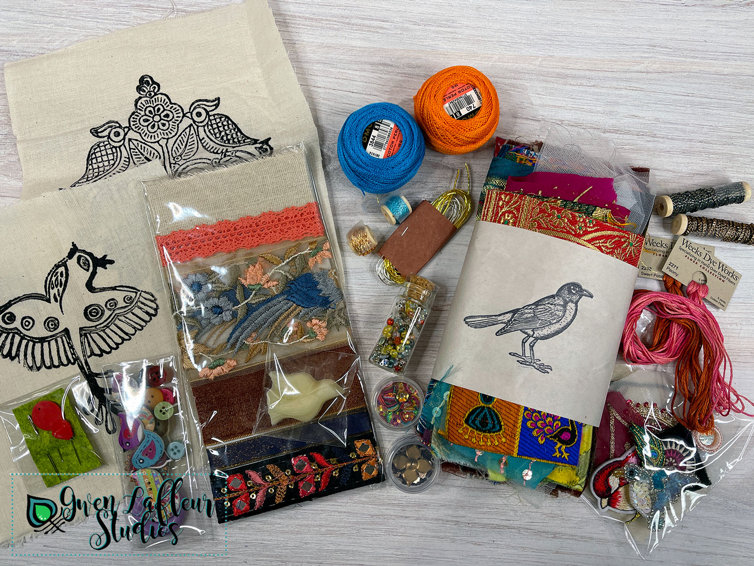 Boho Essentials Slow Stitching Kit, Bazaar Finds