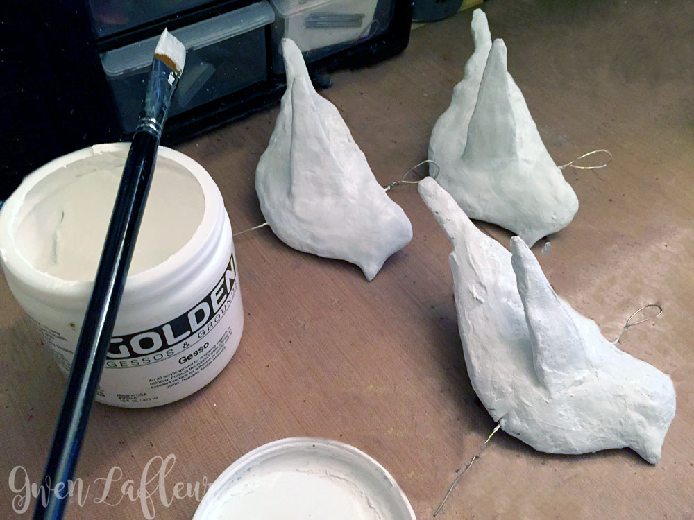 Make Bird Sculptures from a Foam Stamp - Step 3 | Gwen Lafleur